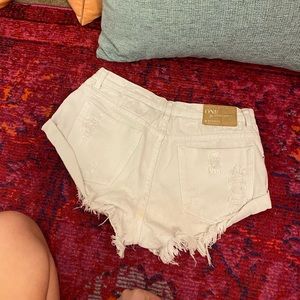 one teaspoon white bandits shorts